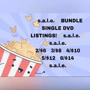✨s.a.l.e.✨ BUNDLE SINGLE DVD LISTINGS! ✨s.a.l.e.✨